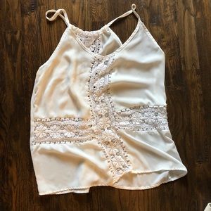 White Charming Charlie Tank
